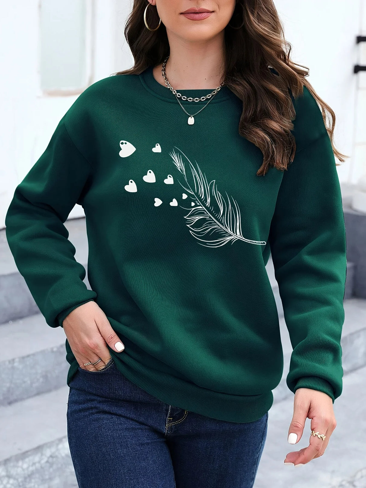 Loose Crewneck Sweatshirt