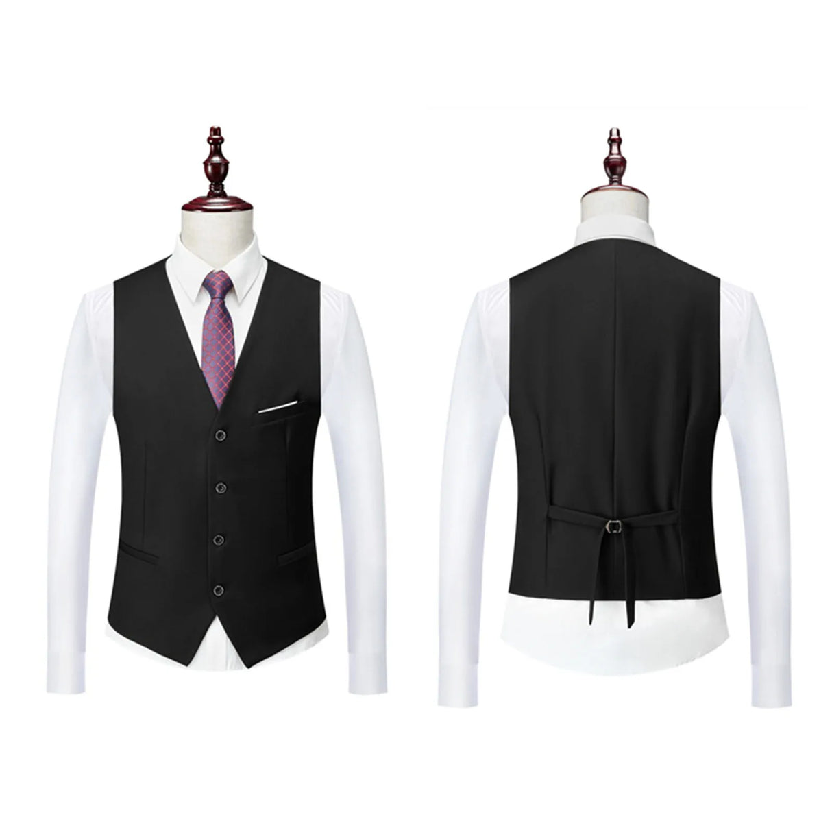 Men Slim Fit 3-Piece Formal Suit