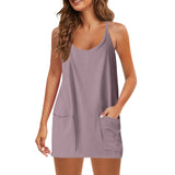 Women Sleeveless Tennis Onesie