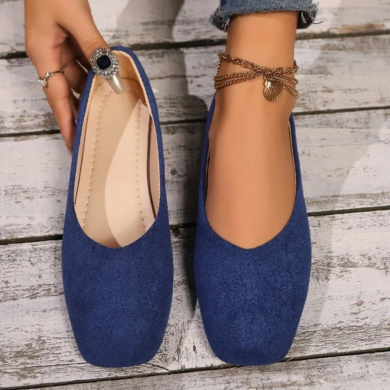 Women’s Square Toe Shallow Casual Ballet Flats
