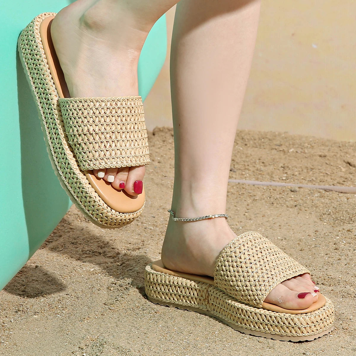 Summer Fashion Flat Slippers – Plus Size 2025