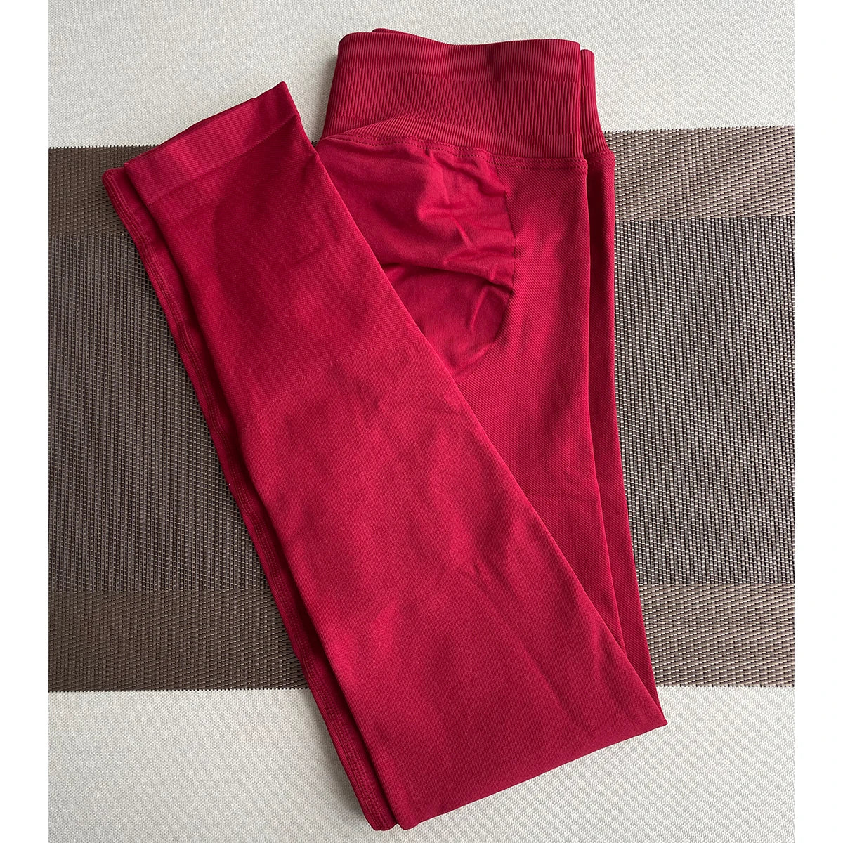 Women Seamless Ribbed Scrunch Yoga Leggings