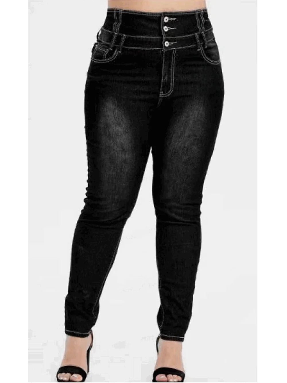 Women's Plus Size High Waist Denim Jeans