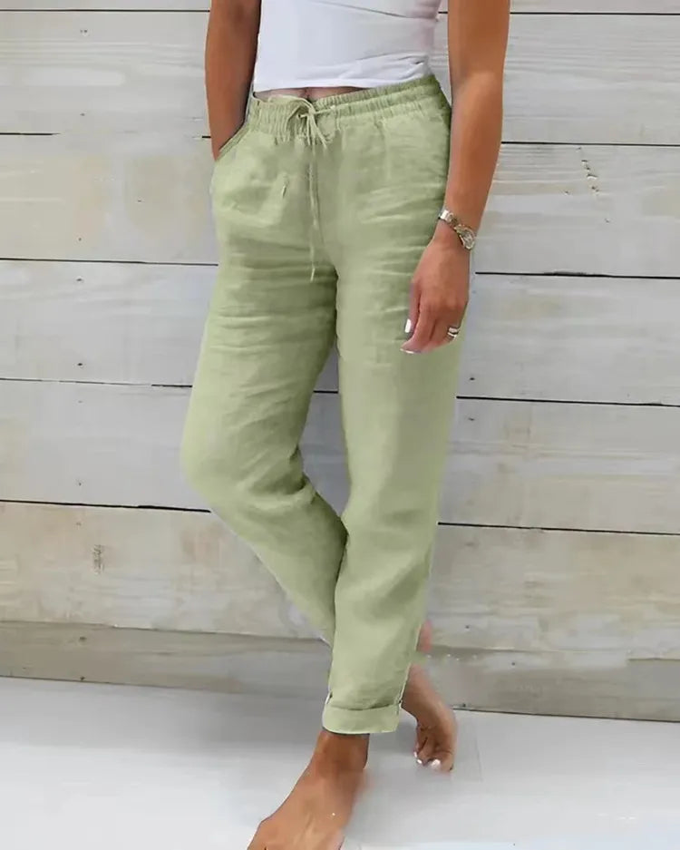 Women Linen Loose Pants