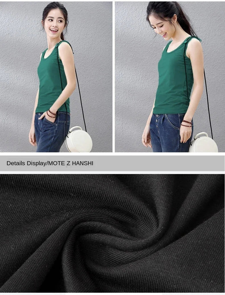 Women Cotton Halter Tank Top