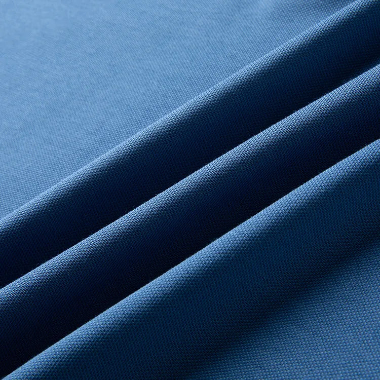 Men Luxury Silk Cotton Polo Shirt