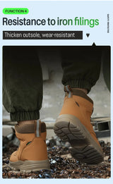 Men Waterproof Indestructible Safety Work Boots