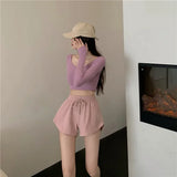 Women Loose Wide Leg Sports Shorts