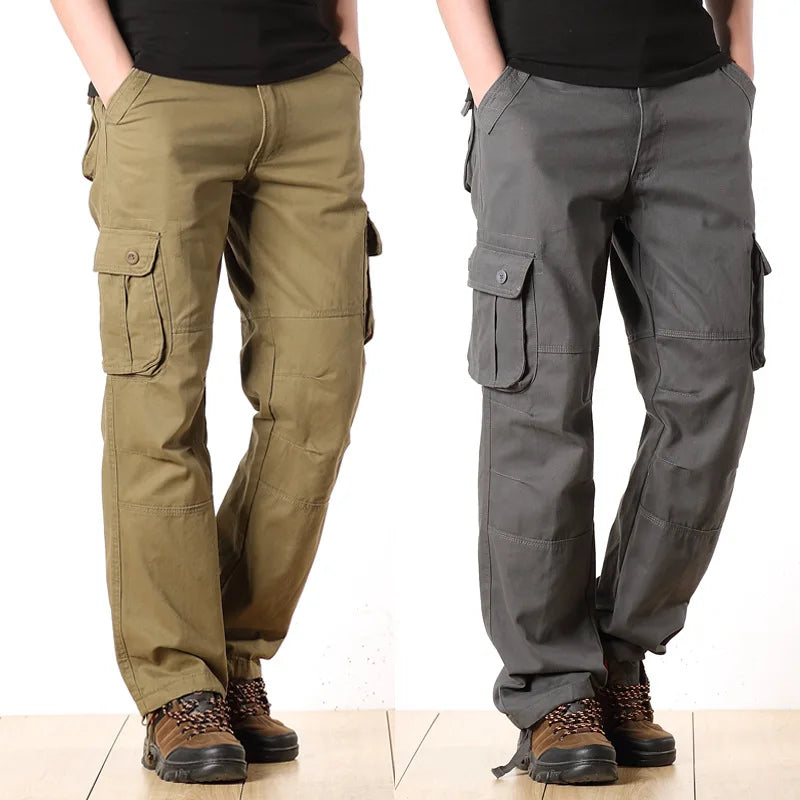 Men Straight Leg Cargo Pants