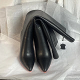 Women Pole Knee High Designer Boots – Sexy Leather High Heel