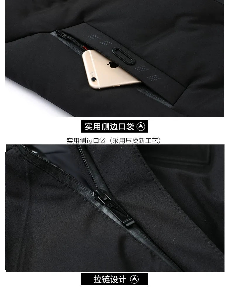 Men Thick Hooded Parka Jacket