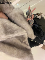 Oversized Faux Fox Fur Winter Coat