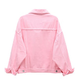 Pure Color Women's Denim Jacket