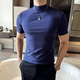 Men Korean Slim Fit Turtleneck Tee