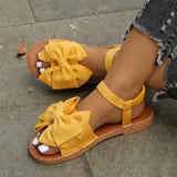 Women Bow Tie Sandals Casual Summer Slides