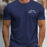 Men Mountain Print Tee