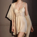 Women Lace Patchwork Sleepwear