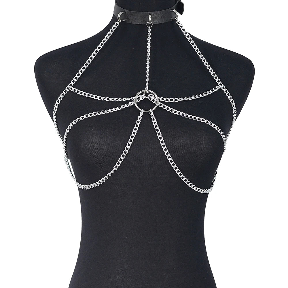 Women Chain Chest Harness
