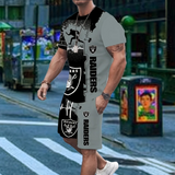 Men Summer Casual Shorts Set