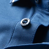 Men Luxury Silk Cotton Polo Shirt