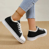 Women Canvas Shoes Low Cut Fashion Sneakers