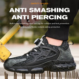 Women Safety Shoes Reflective Steel Toe Sneakers