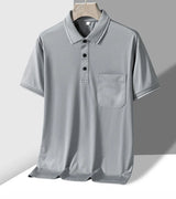 Men Anti-Wrinkle Pocket Polo Shirt
