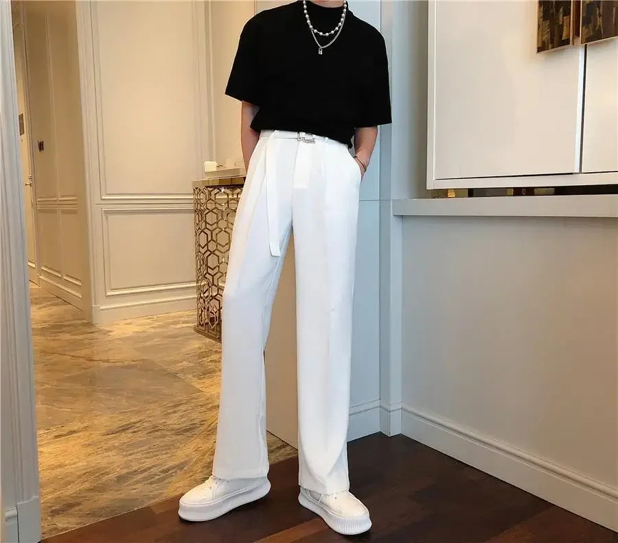 Men's Plus Size White Suit Pants – Formal Trousers