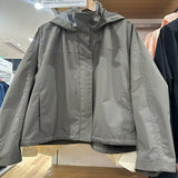 Women Thin Hooded Windbreaker Coat