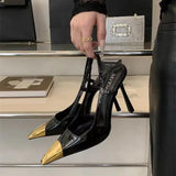 Metal Square Toe Stiletto Pumps – Summer 2025