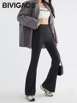 Women Flared Shark Leggings