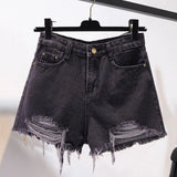 Summer Women's High Waist Cowboy Denim Shorts
