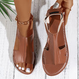 Women Shallow Summer Flat Sandals Comfortable