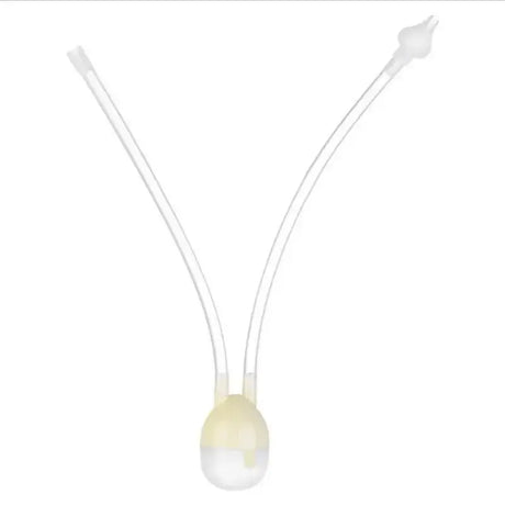 Mouth suction nasal aspirator for newborns, designed to safely clear nasal passages, made of soft silicone.