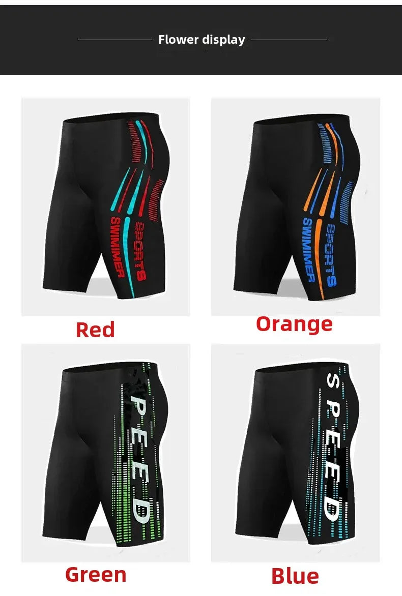 Men’s Plus Size Five-Point Swim Shorts