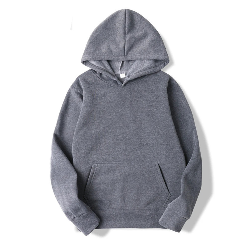 Men's Oversize Hoodie – Solid Black Pullover