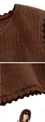 Knitted Texture Summer Casual Tank Top