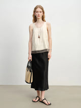 Minimalist Sleeveless Old Money Vest Top