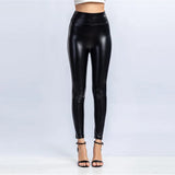 Women Plus Leather Leggings