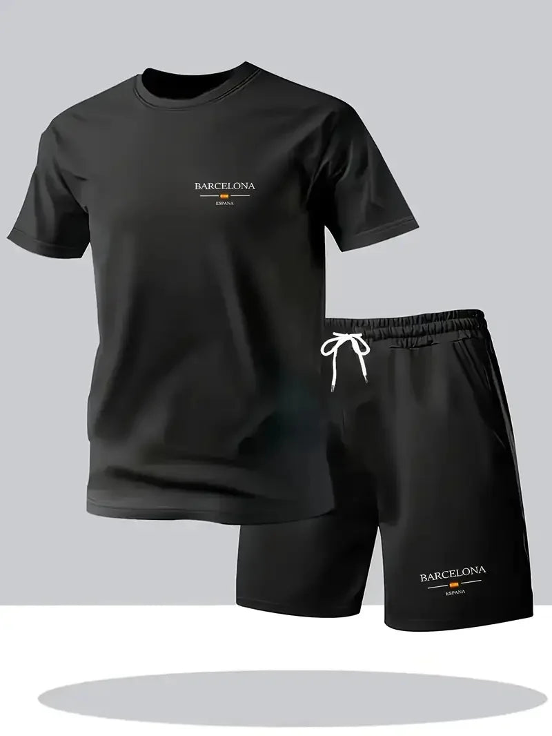 Men Cotton Shorts Set