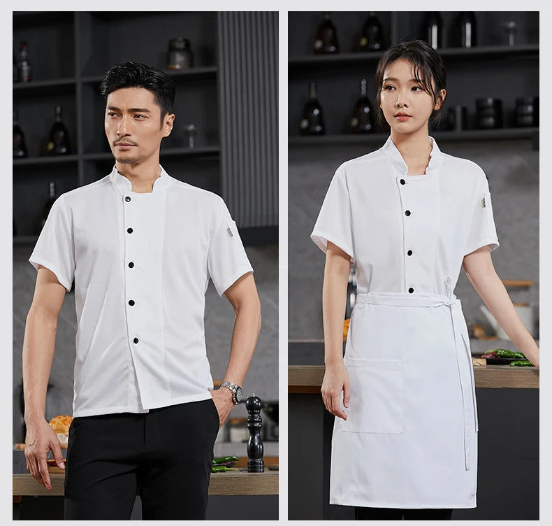 Plus Size Chef's Suit – Unisex Summer Kitchen Wear