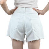 Women’s Ripped High Waist Tassel Jorts