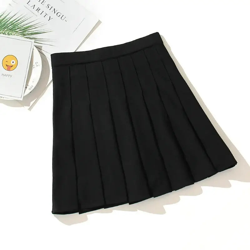 Women Harajuku Pleated Uniform Skirt