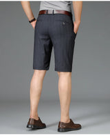 Men Striped Business Shorts
