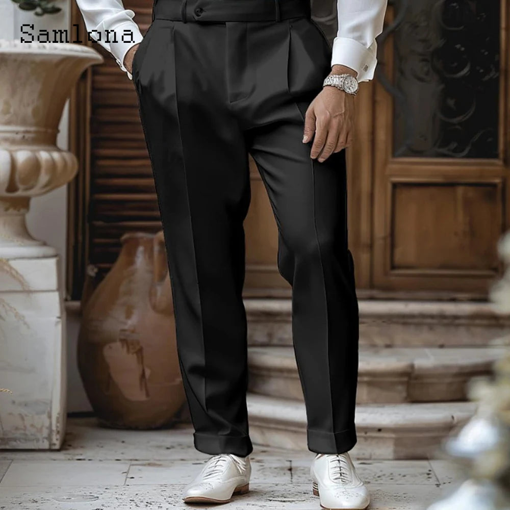 2025 Men's Plus Size Suit Pants – Elegant Naples Style