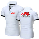Men Printed Racing Polo Shirt