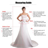 Women Elegant Pearl Wedding Dress Satin A-Line Gown