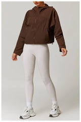 Women Quick Dry Hooded Sports Jacket