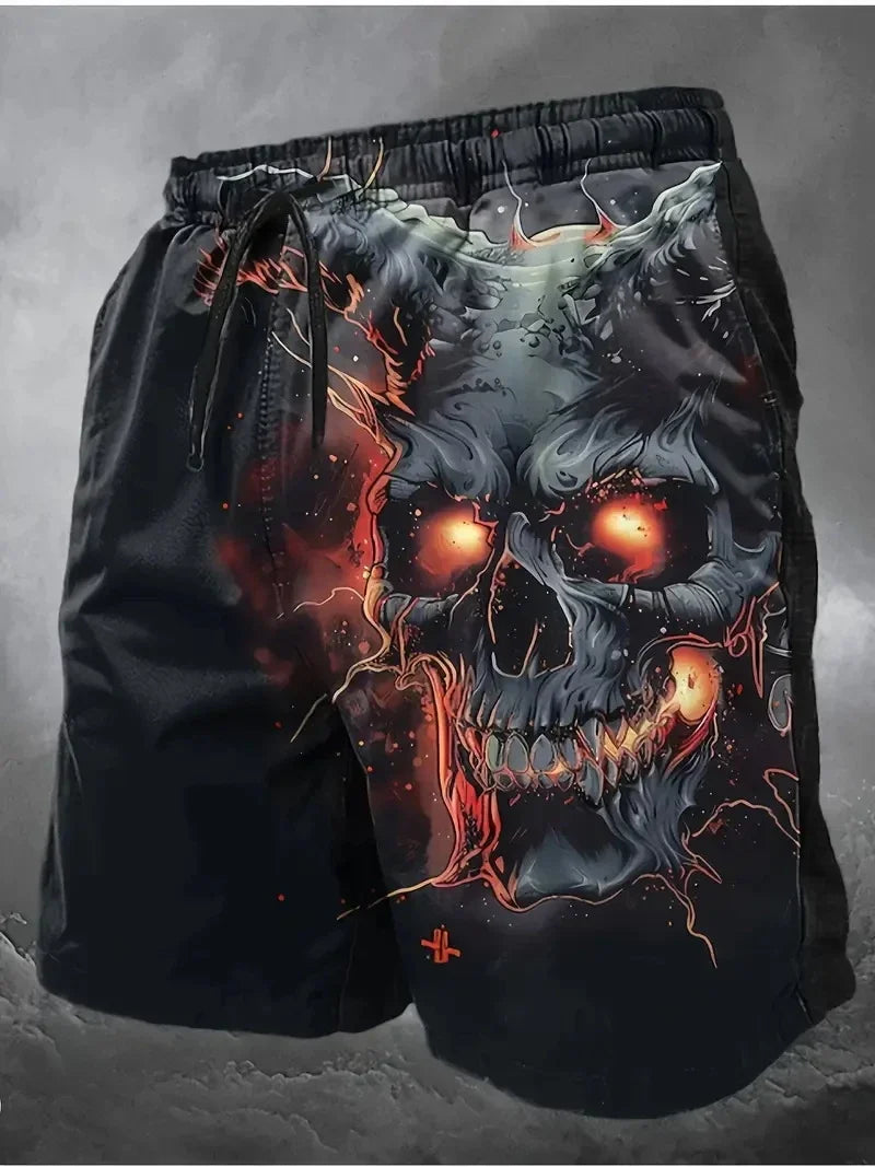 Men 3D Print Beach Shorts