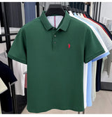 Men Cotton Embroidered Polo Shirt